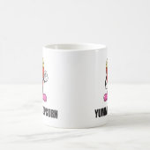 Popcorn Food Kawaii Face Koffiemok (Center)