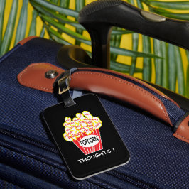 Popcorn Gedachten Positieve Mindset Bagagelabel