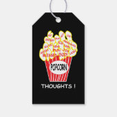Popcorn Gedachten Positieve Mindset Cadeaulabel (Achterkant)