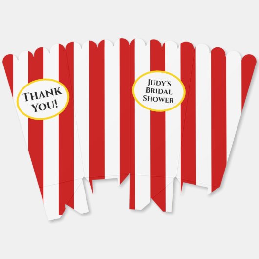 Popcorn gestileerd bedankdoosjes (Ongevouwen)