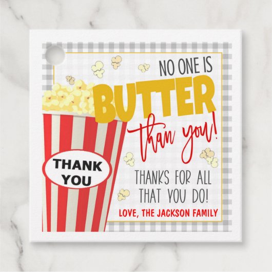 Popcorn Gift Label (Voorkant)