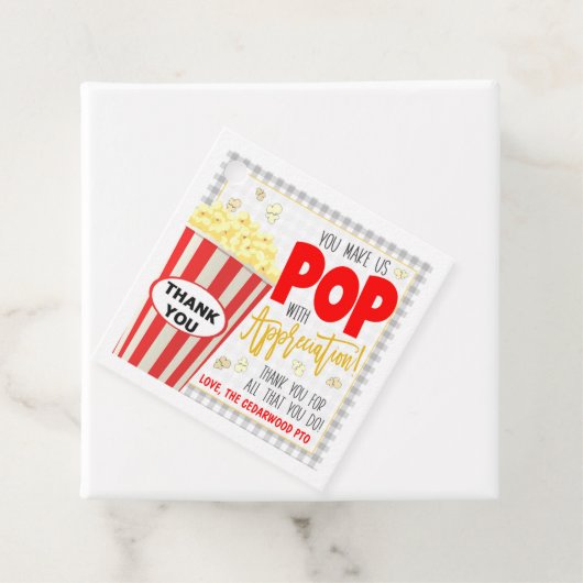 Popcorn Gift Label (In situ)