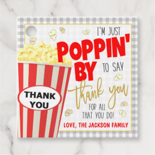 Popcorn Gift Label