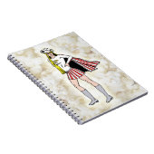 Popcorn Girl-laptop Notitieboek (Rechterzijde)