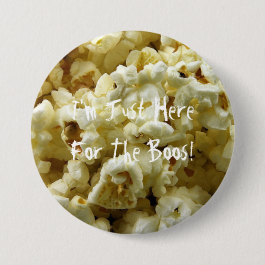 popcorn Halloween Ronde Button 7,6 Cm (Voorkant)