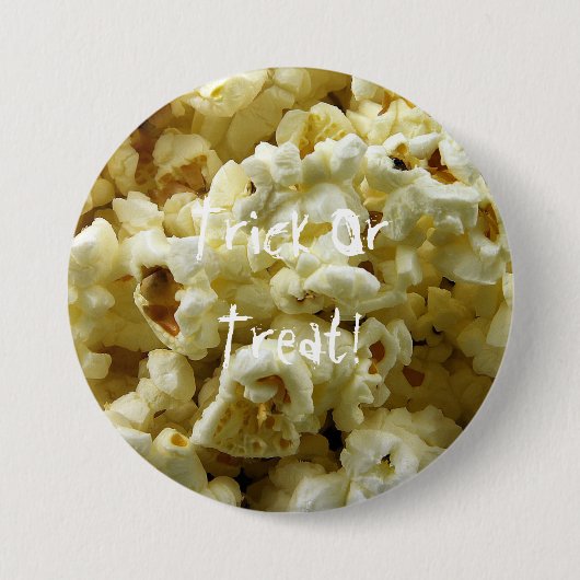 popcorn Halloween Ronde Button 7,6 Cm (Voorkant)