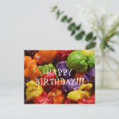 Popcorn Happy Birthday Briefkaart (Staand voorkant)