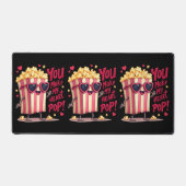 Popcorn Hart Pop Valentijnsdag Ontwerp Bureaumat (Voorkant)