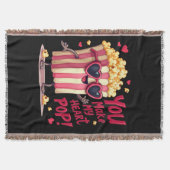 Popcorn Hart Pop Valentijnsdag Ontwerp Deken (Voorkant)
