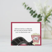 Popcorn Hartelijk dank Bedankkaart (Staand voorkant)