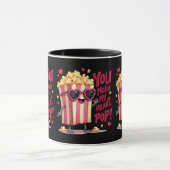 Popcorn Heart Pop Valentine Design Mok (Midden)