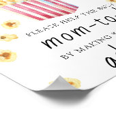 Popcorn - Help de drukke moeder-to-be geadresseerd Poster (Hoek)