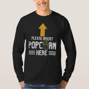Popcorn hier Pop Corn Eater Graphic invoegen T-shirt