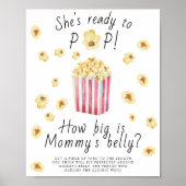Popcorn - hoe groot is het buikspel van mama poster (Voorkant)