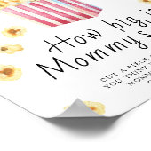 Popcorn - hoe groot is mama's buik spel poster (Hoek)