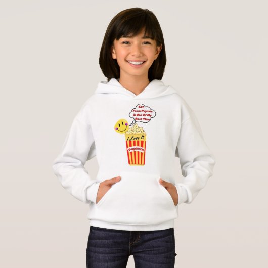 Popcorn I Love It sweat (Voorkant volledig)