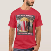 Popcorn Iedereen mannen kardinaal rood T-shirt (Voorkant)