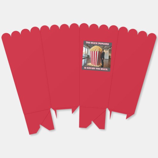Popcorn Iedereen popcorn dozen Bedankdoosjes (Ongevouwen)