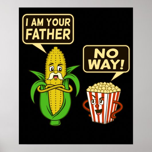 Popcorn ik ben je vader Popcorns Eater Lover Poster (Voorkant)