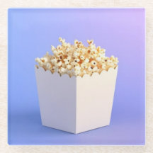 Popcorn in een witte badkuip