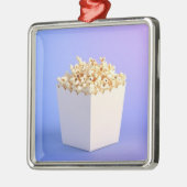 Popcorn in een witte badkuip metalen ornament (Links)