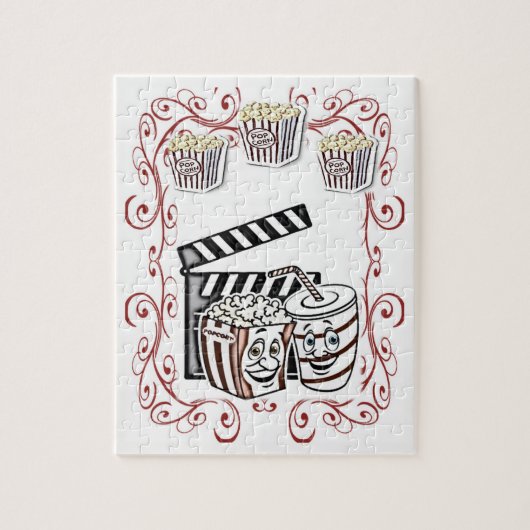 Popcorn Jigzaag Puzzle Legpuzzel (Verticaal)