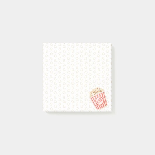 Popcorn Junk Food Patroon Post-it® Notes (Voorkant)