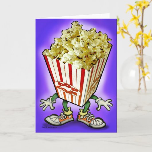 Popcorn Kaart (Gele Bloem)