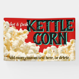 Popcorn Kettle Corn Business Festival Adverteren Spandoek