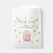 Popcorn Kids Verjaardagsfeest Dank u Bedankzakje (Voorkant)