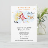 Popcorn Koppel Bruiloft Vragen Kaart (Staand voorkant)