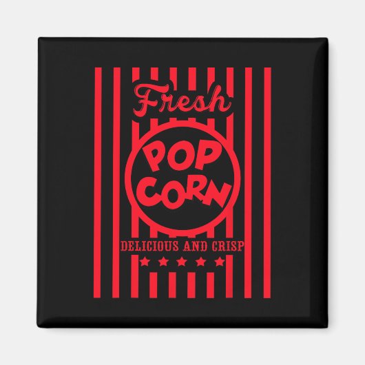 Popcorn-kostuum vers voor Halloween Magneet (Voorkant)