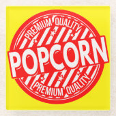 *Popcorn* Label Top Onderzetter Glazen Onderzetter (Voorkant)
