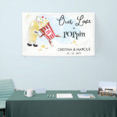Popcorn Liefde Trouwbanner Spandoek (Beurs)