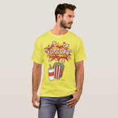 *POPCORN* Logo en grafische T-shirt (Voorkant volledig)