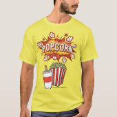 *POPCORN* Logo en grafische T-shirt (Voorkant)