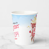 Popcorn Love Funny Papieren Bekers (Links)