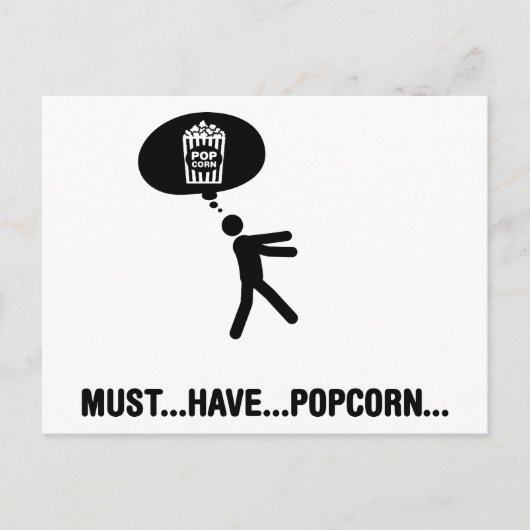 Popcorn Lover Briefkaart (Voorkant)