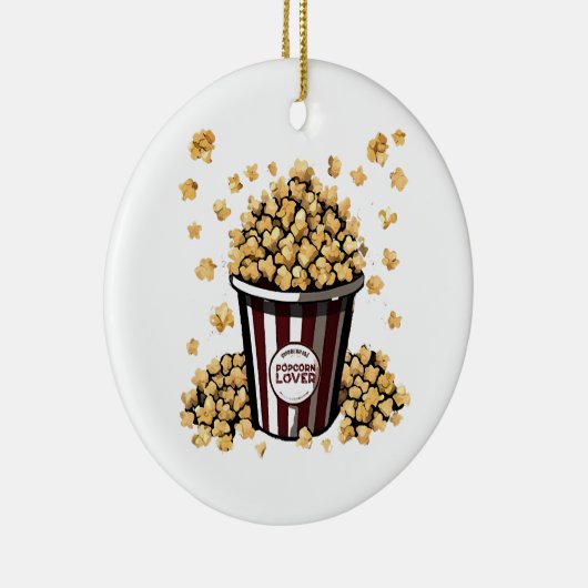 Popcorn Lover Keramisch Ornament (Rechts)