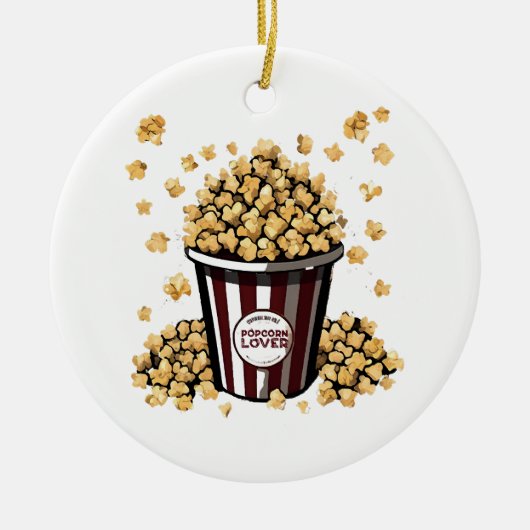 Popcorn Lover Keramisch Ornament (Voorkant)