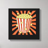 Popcorn Lover Popcorns Food Eater Graphic Canvas Afdruk (Voorkant)