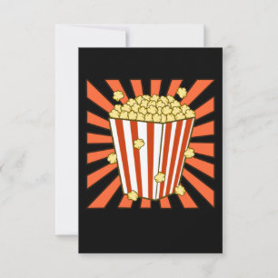 Popcorn Lover Popcorns Food Eater Graphic RSVP Kaartje