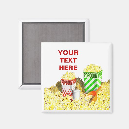 Popcorn Lovers Magnet (Voorkant / Achterkant)