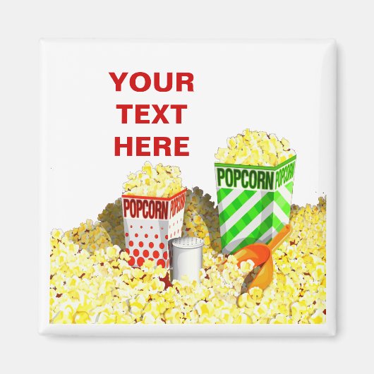 Popcorn Lovers Magnet (Voorkant)