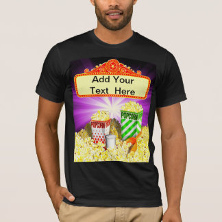 Popcorn Lovers Movie Marquee T-Shirt