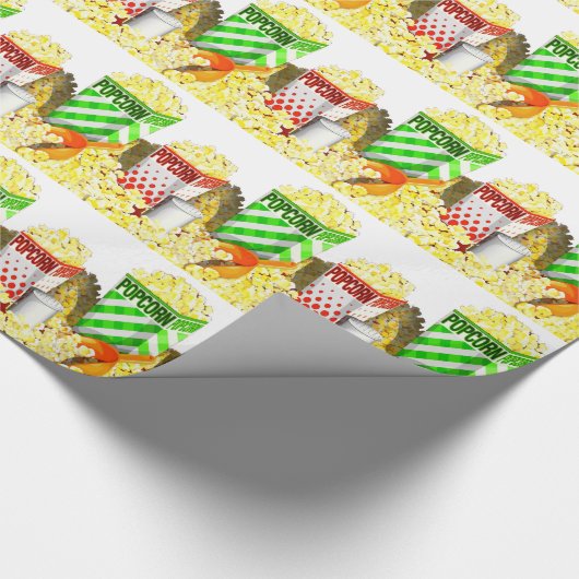 Popcorn Lovers-pakpapier Cadeaupapier (Hoek)
