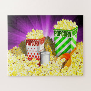 Popcorn Lovers Puzzle,56 overmaatse stukken Legpuzzel