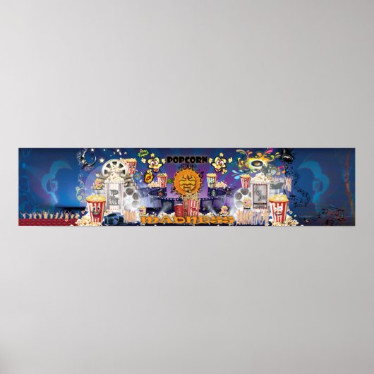 Popcorn Madness-Poster Poster (Voorkant)