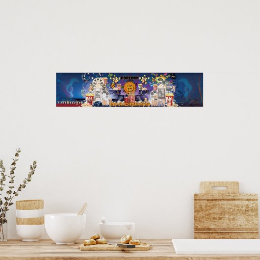 Popcorn Madness-Poster Poster (Keuken)