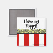 Popcorn Magneet (Voorkant / Achterkant)